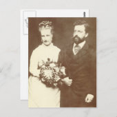 PRINCESS LOUISE of Saxe-Coburg-Gotha & Ehefrau #00 Postkarte (Vorne/Hinten)