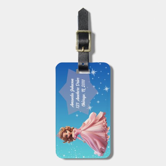 Princess Luggage Tag Gepäckanhänger (Vorderseite vertikal)