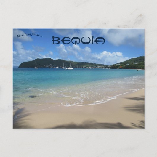 Princess Margaret Beach in Bequia Postkarte (Vorderseite)