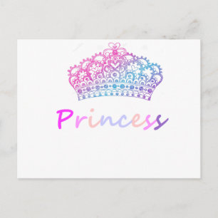 Princess (mehrfarbig) postkarte