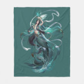 Princess Mermaid Fleecedecke (Vorderseite)