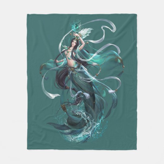 Princess Mermaid Fleecedecke (Vorderseite)