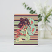 Princess Mermaid Postkarte (Stehend Vorderseite)