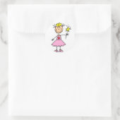 Princess mit Wand-Aufkleber Runder Aufkleber (Tasche)