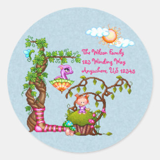 Princess Muffin & Friends Pixel Art Runder Aufkleber
