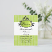 Princess Name Filigree Einladung (Stehend Vorderseite)