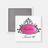 Princess Name Filigree Magnet (Vorderseite/Rückseite)