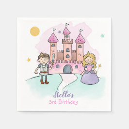 Princess Napkins Fairytale Party Girl Birthday Serviette