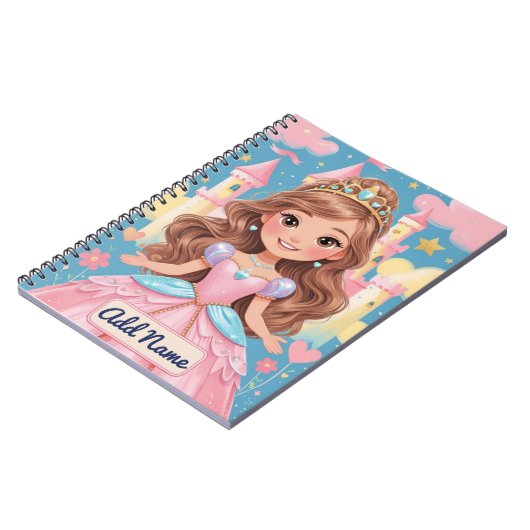 Princess Notebook - Name Notizblock (Linke Seite)