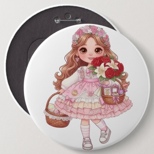 princess of hearts button (Vorne & Hinten)