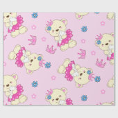 Princess of Pink Bear Geschenkpapier (Flach)
