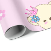 Princess of Pink Bear Geschenkpapier (Rolleneckpunkt)
