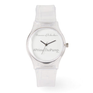 Princess of Suburbia ® # Prime The Pump (Pink) Armbanduhr