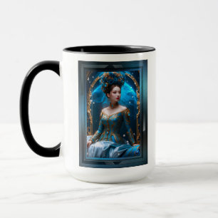 Princess of the Blue Rose AI Art von Xzendor7 Tasse