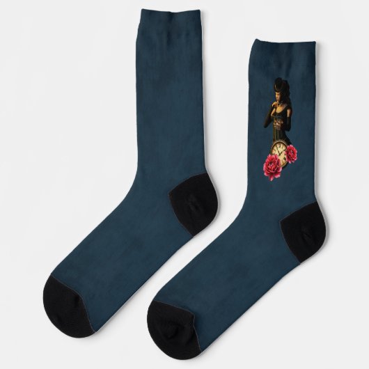 Princess of the Clocks – Keeper of Moonlit Hours. Socken (Linkes Detail)