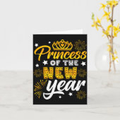 Princess Of The New Year 2026 New Years Eve Firewo Karte (Gelbe Blume)