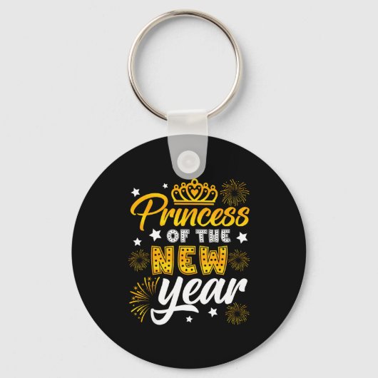 Princess Of The New Year 2026 New Years Eve Firewo Schlüsselanhänger (Vorderseite)