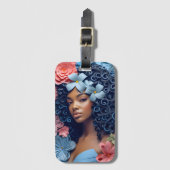 Princess Okoye Gepäckanhänger (Vorderseite Vertikal)