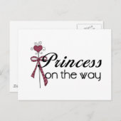 Princess on the Way - Maßgeschneiderte Postkarte (Vorne/Hinten)