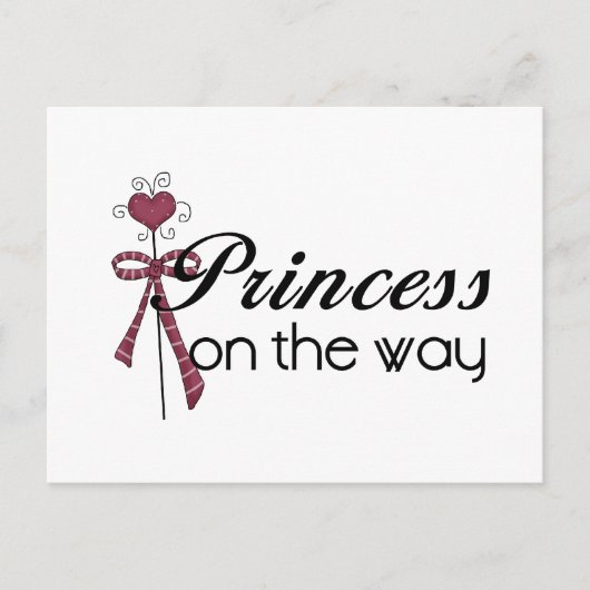 Princess on the Way - Maßgeschneiderte Postkarte (Vorderseite)
