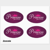 Princess Oval Stickers (Blatt)