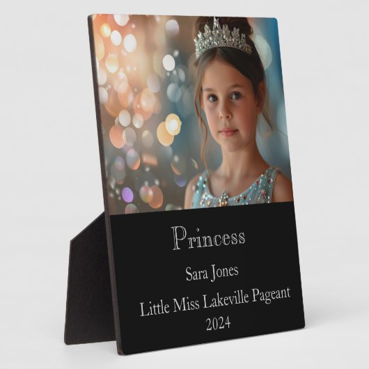 Princess Pageant Plaque Fotoplatte (Seite)