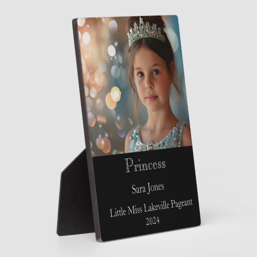 Princess Pageant Plaque Fotoplatte (Seite)