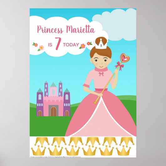 Princess Party Button Der Schwanz Poster (Vorne)