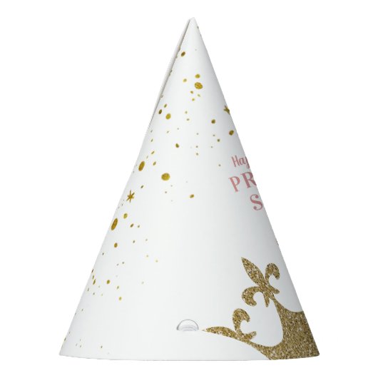 Princess Party Crown Tiara Personalisiert Geburtst Partyhütchen (Links)