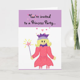 Princess Party Einladung