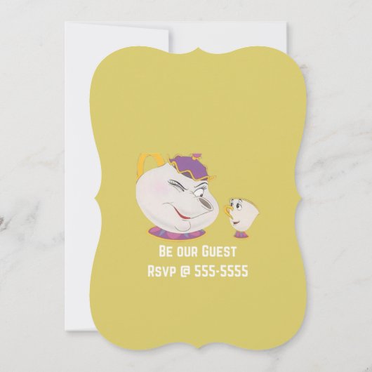 Princess-Party Einladung (Rückseite)