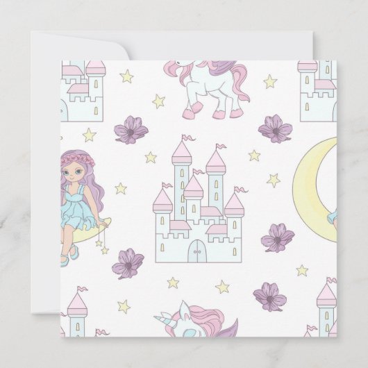 Princess Party Einladung (Rückseite)