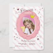 Princess Party Foto Einladung (Vorderseite)