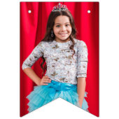 Princess Party Foto Happy Birthday Wimpelkette (Erste Fahne)