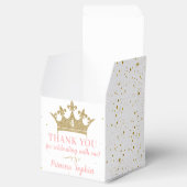 Princess Party Gold Pink Crown Vielen Dank Geschenkschachtel (Geöffnet)