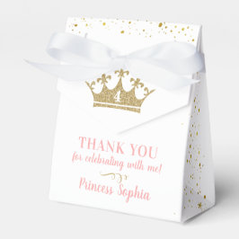 Princess Party Gold Pink Tiara Vielen Dank Geschenkschachtel