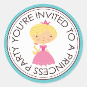 Princess Party Matching Envelope Stickers (Vorderseite)