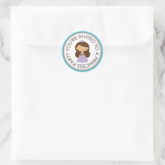 Princess Party Matching Envelope Stickers (Tasche)