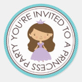 Princess Party Matching Envelope Stickers (Vorderseite)