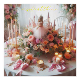 princess party, mystical theme poster