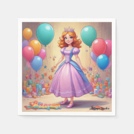 Princess Party Napkins Serviette
