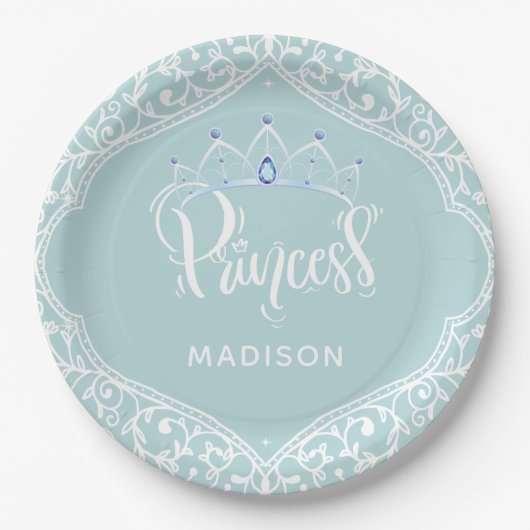 Princess Party Royal Personalisiert Pappteller (Vorderseite)