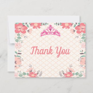 Princess Party Vielen Dank Dankeskarte