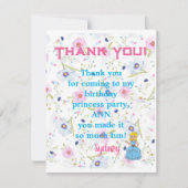 Princess Party Vielen Dank Royal Theme Dankeskarte (Vorderseite)