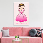 Princess Personalisiert Girls Leinwand (Insitu (Wohnzimmer))