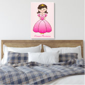 Princess Personalisiert Girls Leinwand (Insitu (Schlafzimmer))