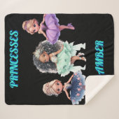 "PRINCESS"-PERSONALISIERT SHERPADECKE (Vorderseite (Horizontal))
