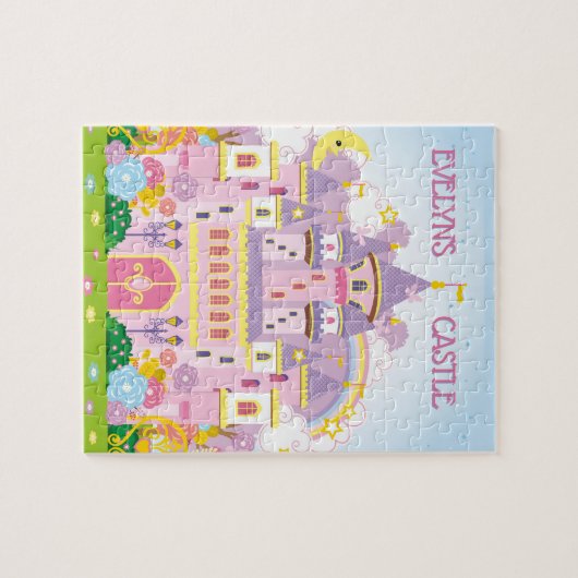 Princess! Personalisiertes Schloss Puzzle (Horizontal)