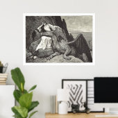 Princess & Pet Dragon Poster (Heimbüro)