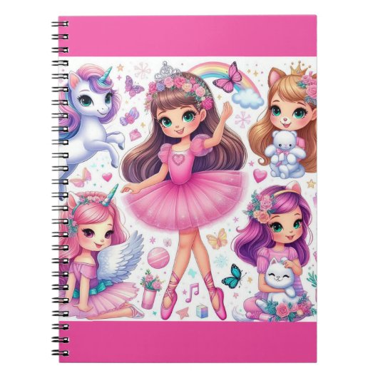 Princess & Pets-Notebook Notizblock (Vorderseite)